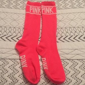 Victoria’s Secret neon pink socks never worn
